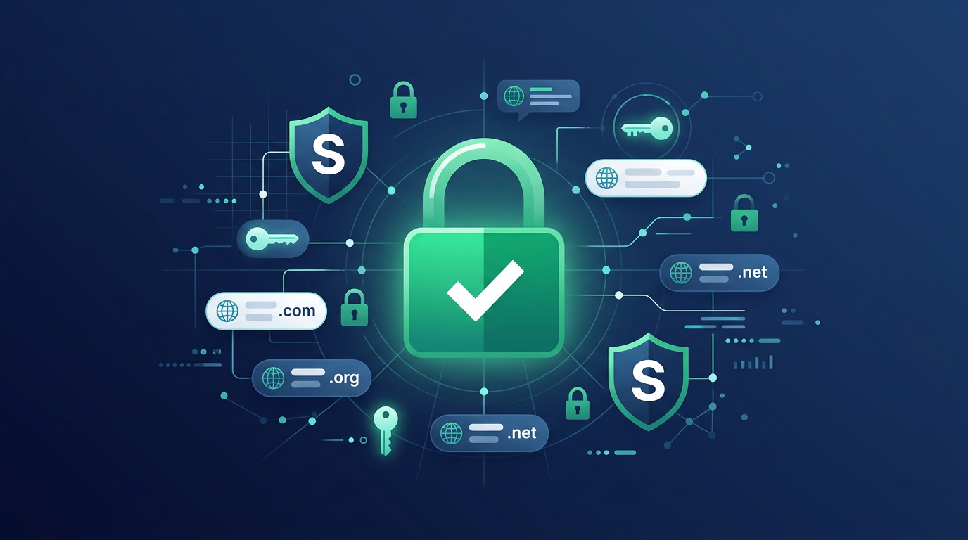 
          一站式SSL证书指南：DV/OV/EV证书类型对比、Let's Encrypt免费证书申请与自动续期、通配符证书配置、Nginx实战部署，以及2029年47天有效期新规应对策略。
        